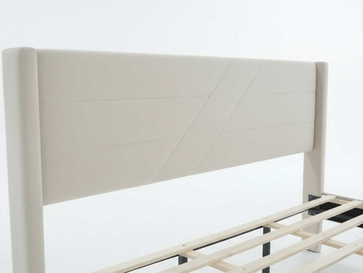 Galenia Bed Frame Beige - King