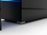 DS Glansig LED Entertainment Unit Black - 190 cm