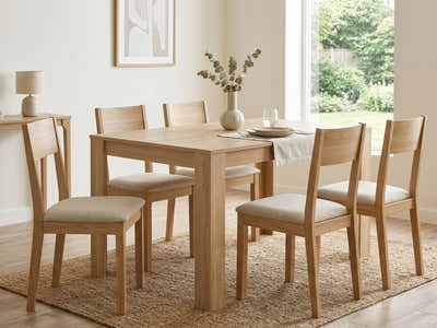 Skog Wooden Dining Table - 120 cm