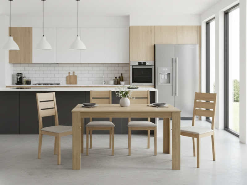 Skog Wooden Dining Table - 120 cm