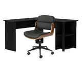 Korr Corner Office Desk & Rocket Wooden Executive Office Chair