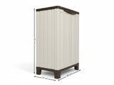 Half-Height Outdoor Storage Cabinet - Cream