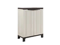 Half-Height Outdoor Storage Cabinet - Cream