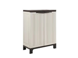Half-Height Outdoor Storage Cabinet - Cream
