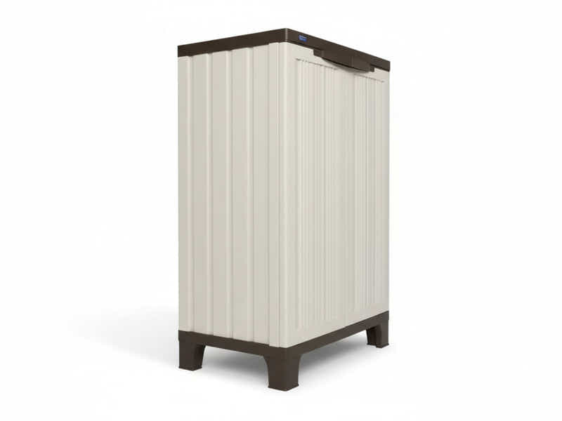 Half-Height Outdoor Storage Cabinet - Cream