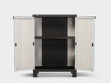 Half-Height Outdoor Storage Cabinet - Cream