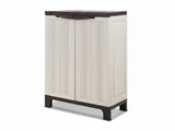 Half-Height Outdoor Storage Cabinet - Cream