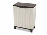 Half-Height Outdoor Storage Cabinet - Cream