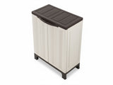 Half-Height Outdoor Storage Cabinet - Cream