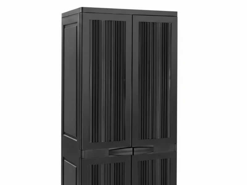 Full-Size Outdoor Storage Cabinet - Black