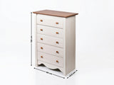 Walden 5-Drawer Chest - Set of 2