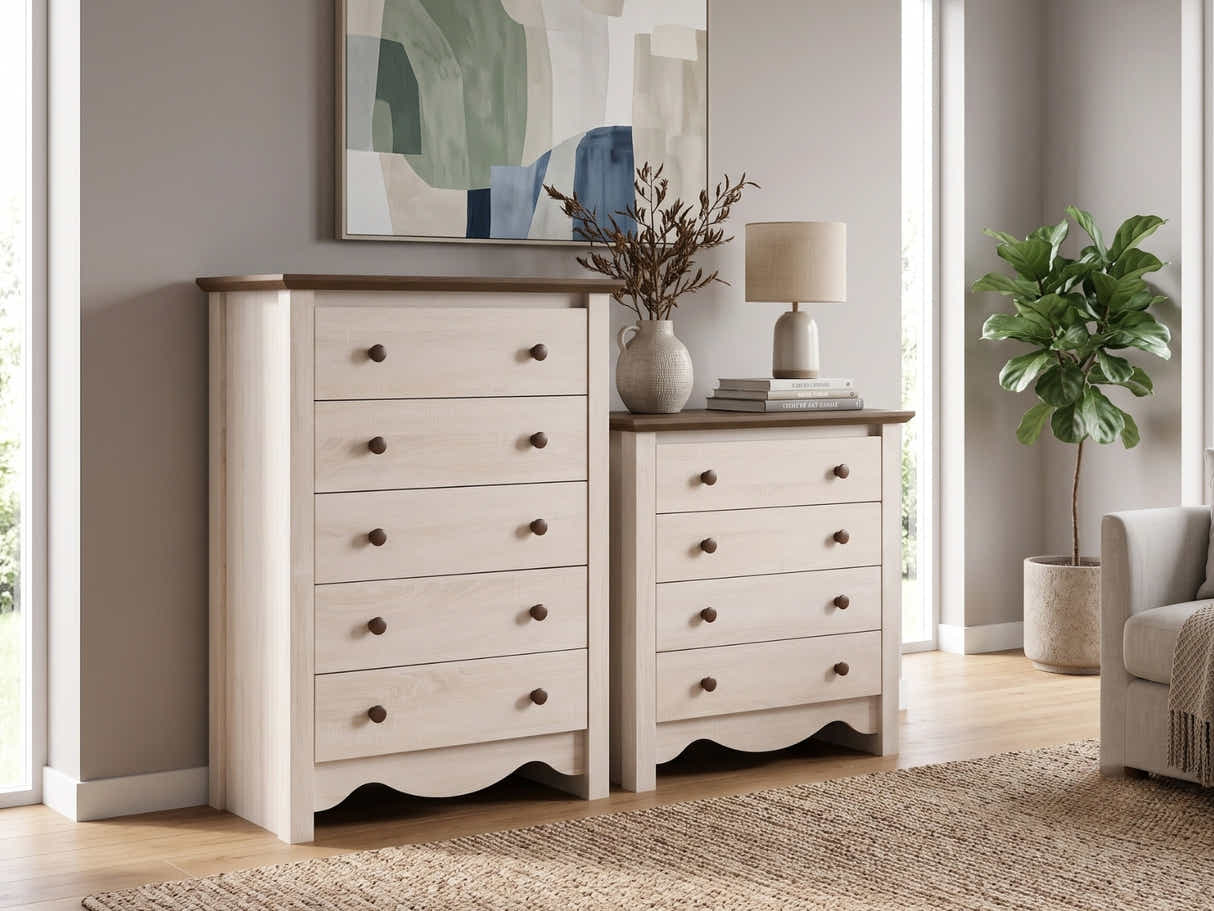 Walden 5-Drawer Chest - Set of 2