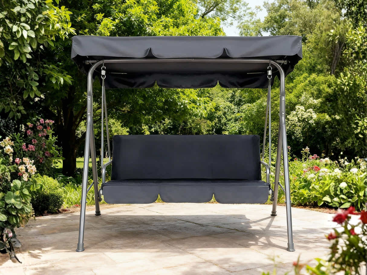Swing Chair with Canopy - Grey