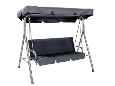 Swing Chair with Canopy - Grey
