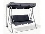 Swing Chair with Canopy - Grey