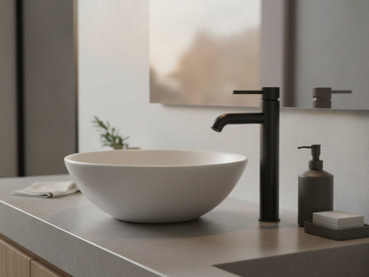 Black Basin Faucet Large