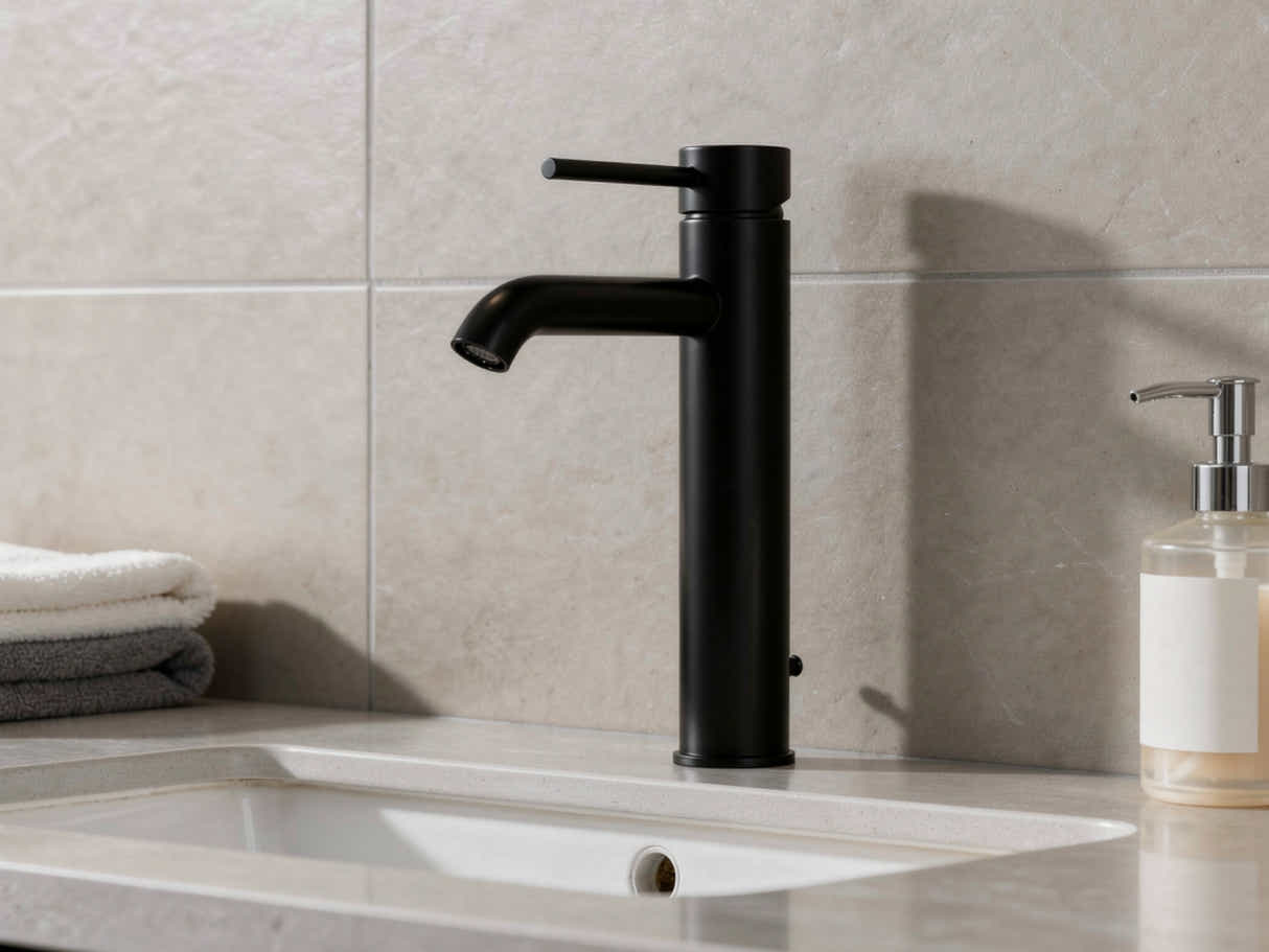 Black Basin Faucet Large