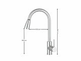 Silver Kitchen Faucet with Pull-out Spray