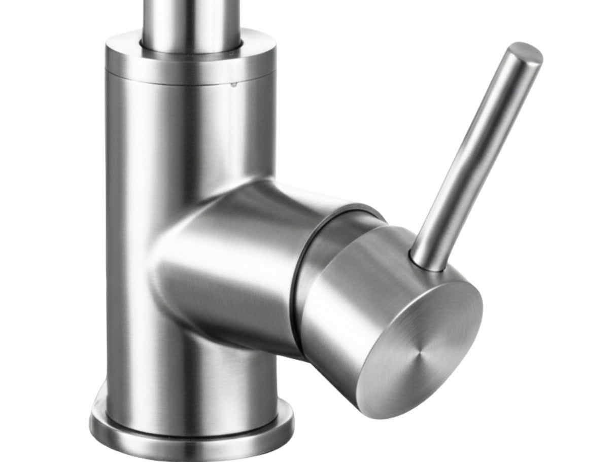 Silver Kitchen Faucet with Pull-out Spray