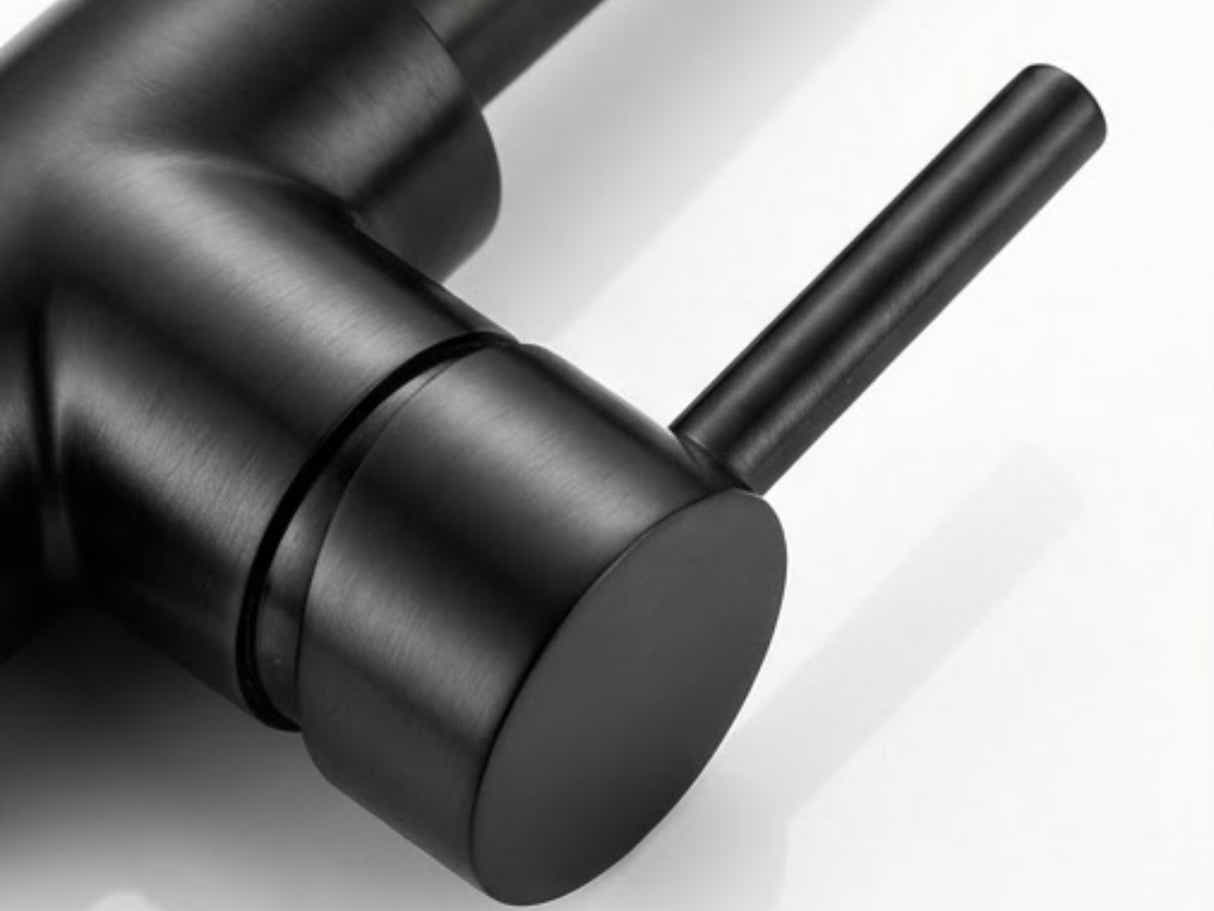 Black Kitchen Faucet - Square