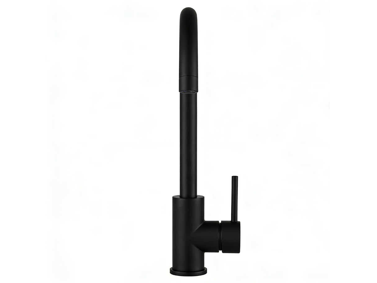 Black Kitchen Faucet - Gooseneck
