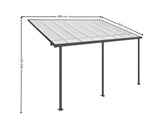 Aluminium Patio Canopy Grey - 10ft x 16ft