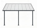 Aluminium Patio Canopy Grey - 10ft x 16ft