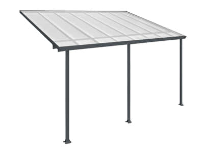 Aluminium Patio Canopy Grey - 10ft x 16ft