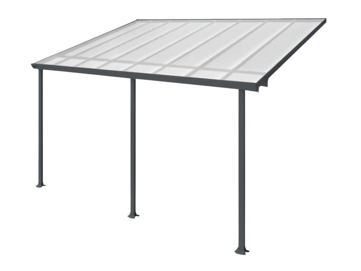 Aluminium Patio Canopy Grey - 10ft x 16ft