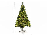 Christmas Tree with LED Lights - 6Ft/180 cm