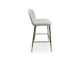 Velvet Bar Stool White - Set of 2