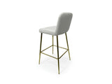 Velvet Bar Stool White - Set of 2