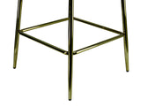 Velvet Bar Stool White - Set of 2
