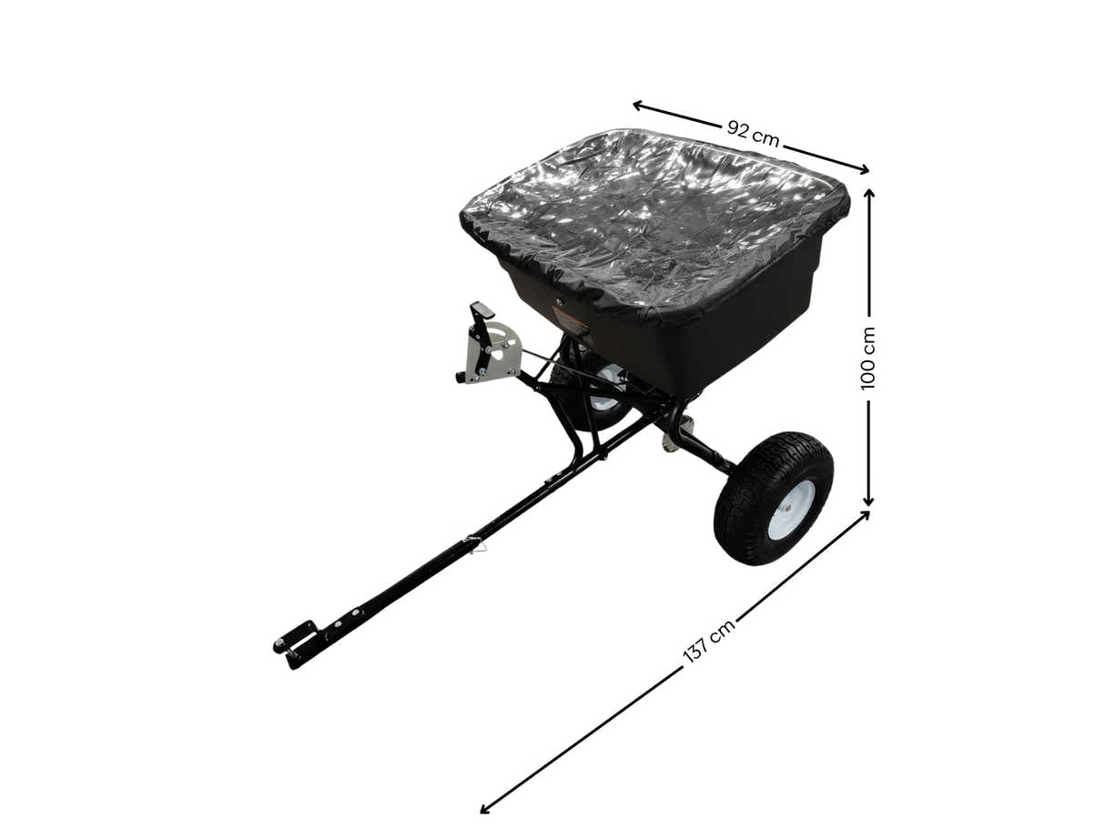 ATV Tow-Behind Fertilizer Spreader – 90kg / 105L Capacity