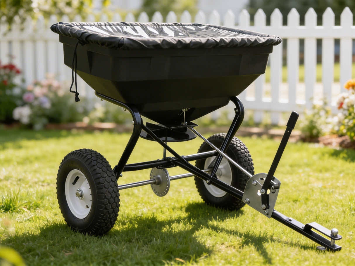 ATV Tow-Behind Fertilizer Spreader – 56kg / 60L Capacity
