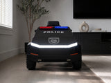 Kids Ride On Police Truck Tesla Cyber Style - Black
