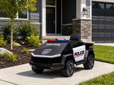 Kids Ride On Police Truck Tesla Cyber Style - Black
