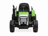 Kids Ride On Tractor with Trailer - Green