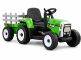 Kids Ride On Tractor with Trailer - Green