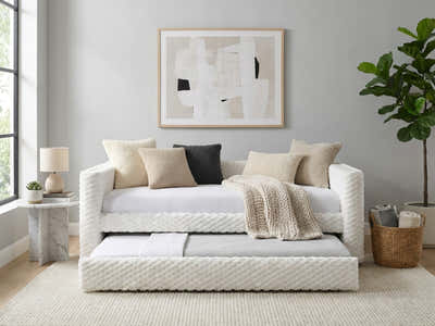Eira Pull Out Day Bed - Snow White