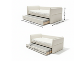 Bora Pull Out Day Bed - Cream