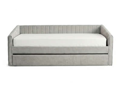 Ainsley Velvet Pull Out Day Bed - Grey
