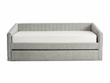 Ainsley Velvet Pull Out Day Bed - Grey