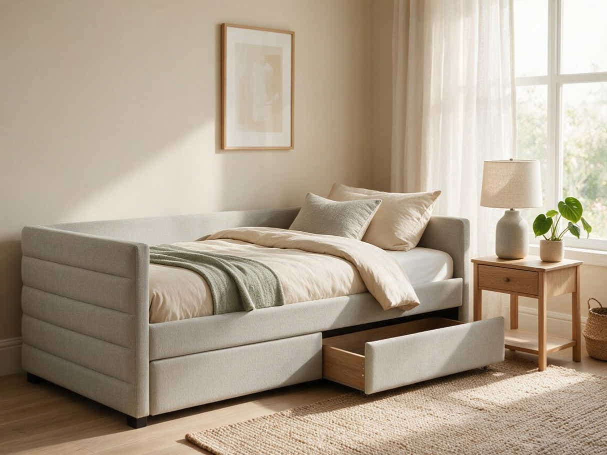 Aquilo Day Bed With Drawers - Slate