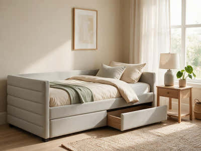 Aquilo Day Bed With Drawers - Slate