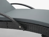 Outdoor Sun Lounger with Armrest - Set of 2