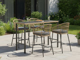 5pc Naturlig Outdoor Bar Set