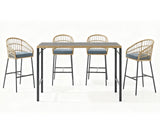 5pc Naturlig Outdoor Bar Set