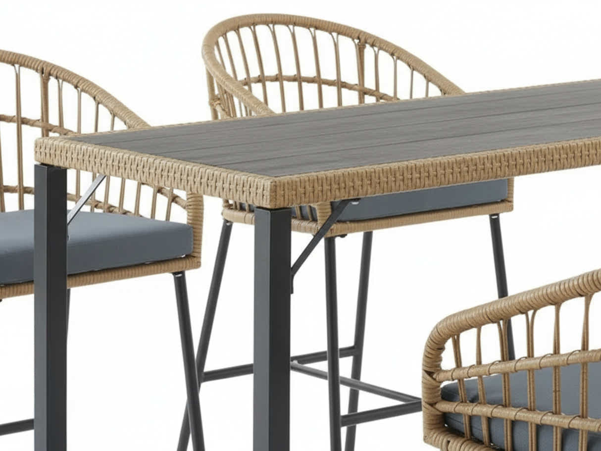 Naturlig 5-Piece Outdoor Bar Set