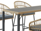 5pc Naturlig Outdoor Bar Set